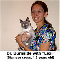 Dr. Burnside and 'Lexi', 1.5 yrs old